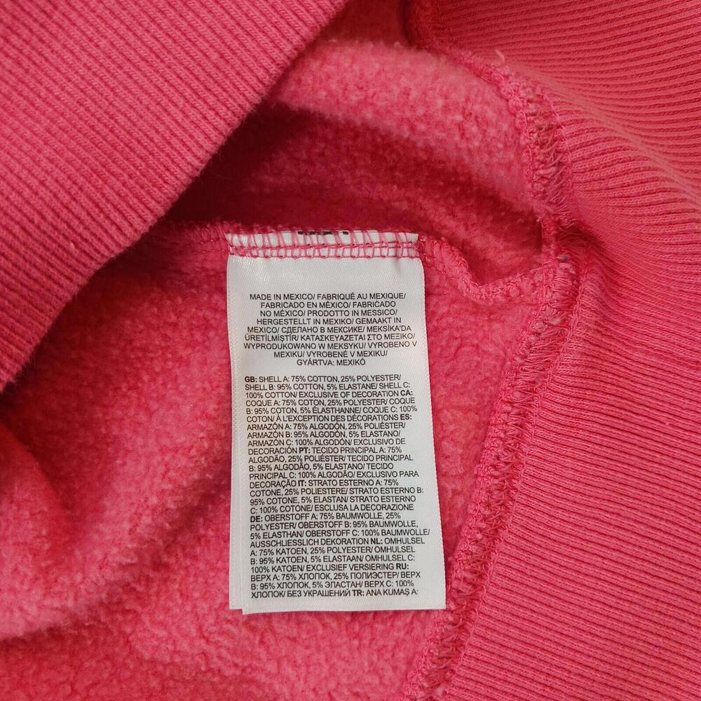 The North Face Women's Pink Cotton Blend Pullover Drawstring Hoodie Sweatshirt M - Picture 6 of 16